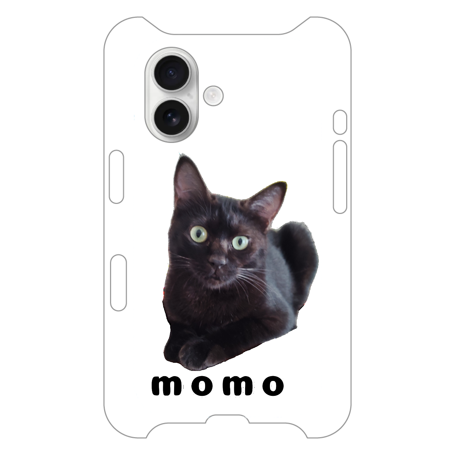 黒ねこももちゃん iPhone16