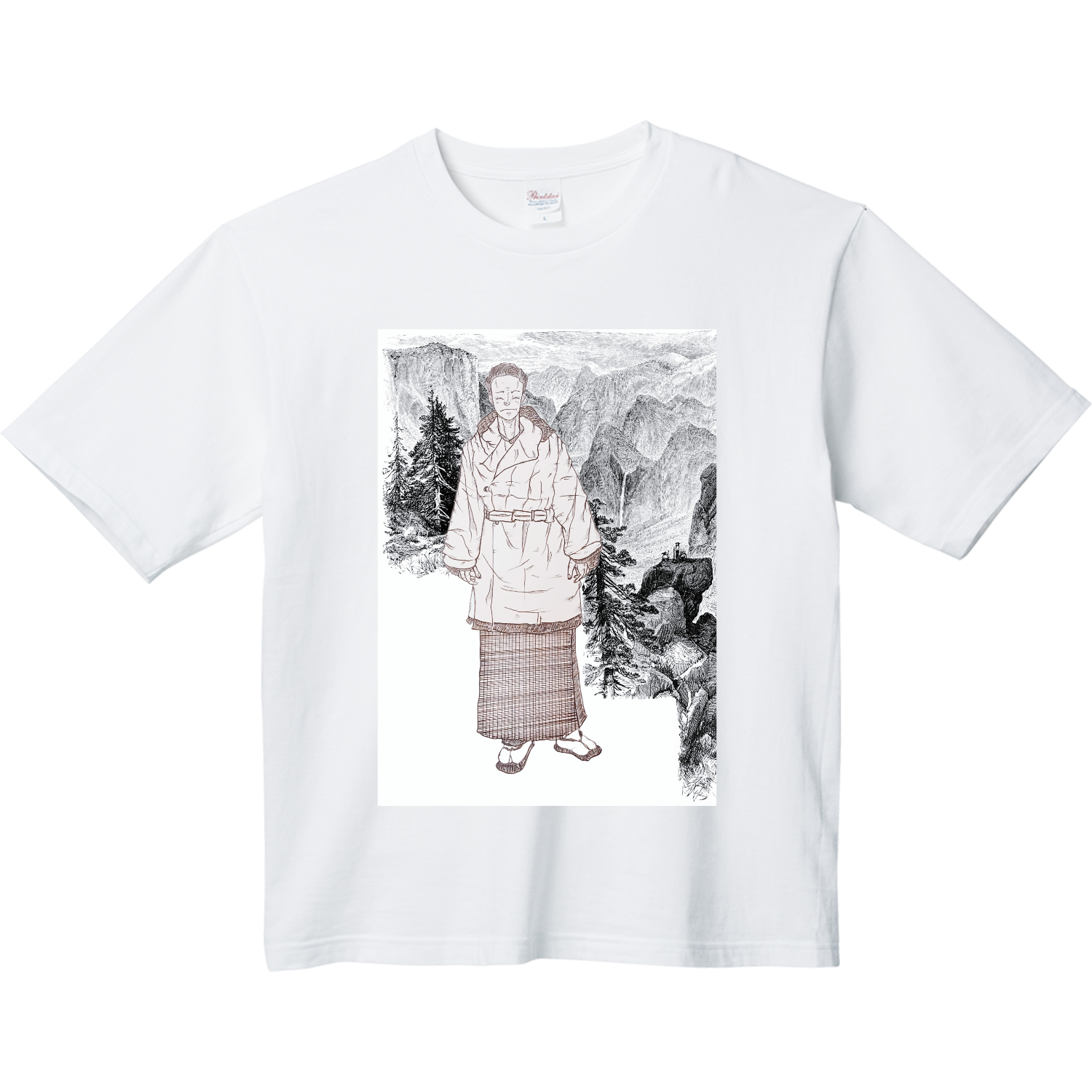 ｢雪景色｣ ヘビーウェイト ビッグシルエットTシャツ