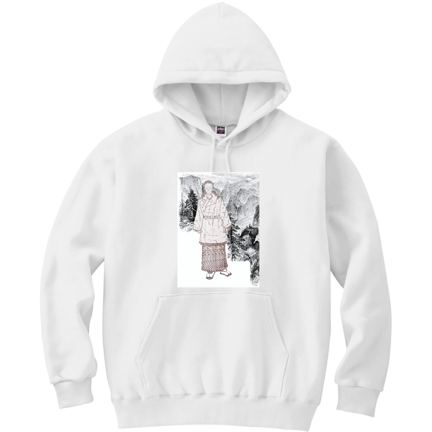 ｢雪景色｣ 軽量プルパーカー (長袖プリント)