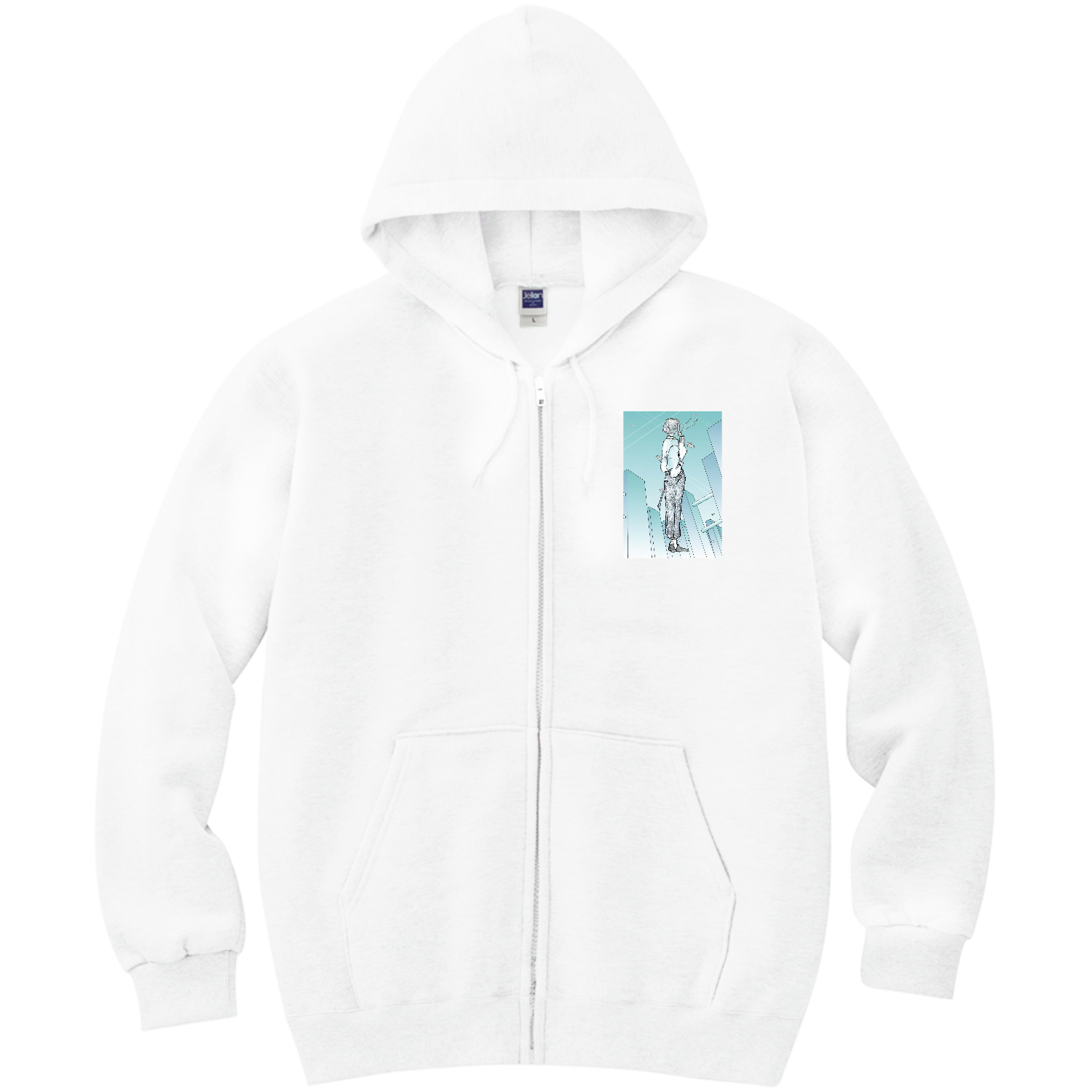 一服 軽量ジップアップパーカー