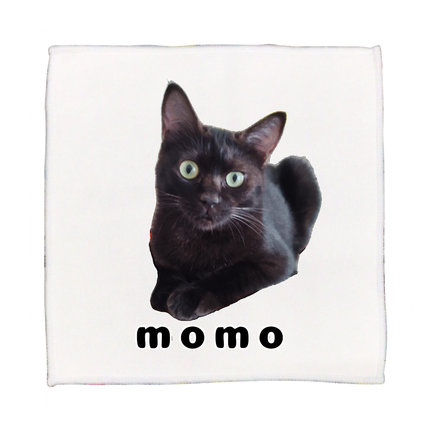 黒ねこももちゃん ピクチャースタイル ハンドタオル