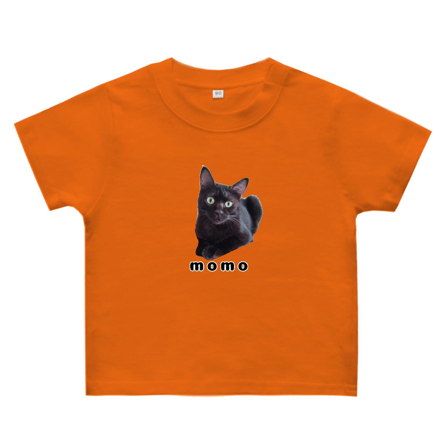 黒ねこももちゃん ヘビーウェイトベビーＴシャツ