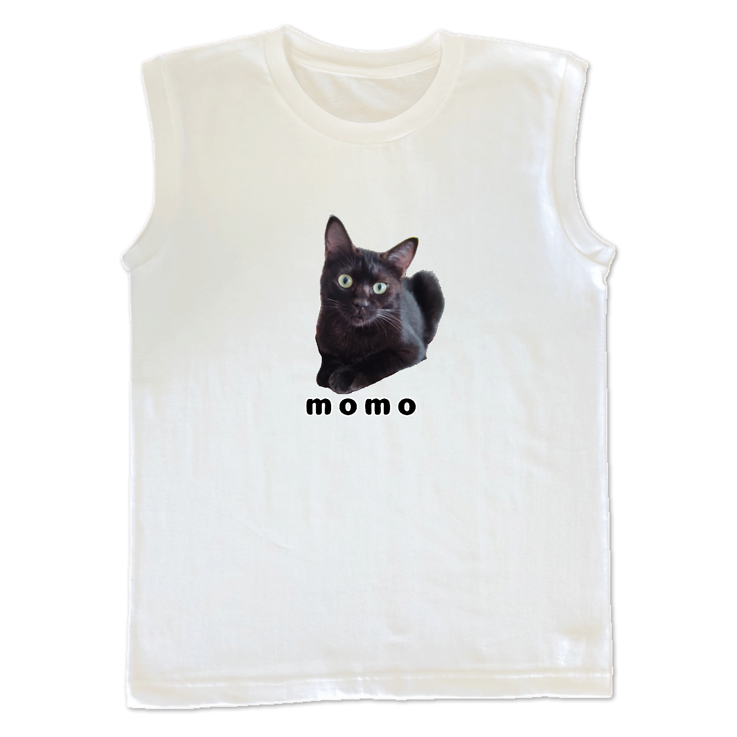 黒ねこももちゃん ウィメンズ ノースリーブ Ｔシャツ