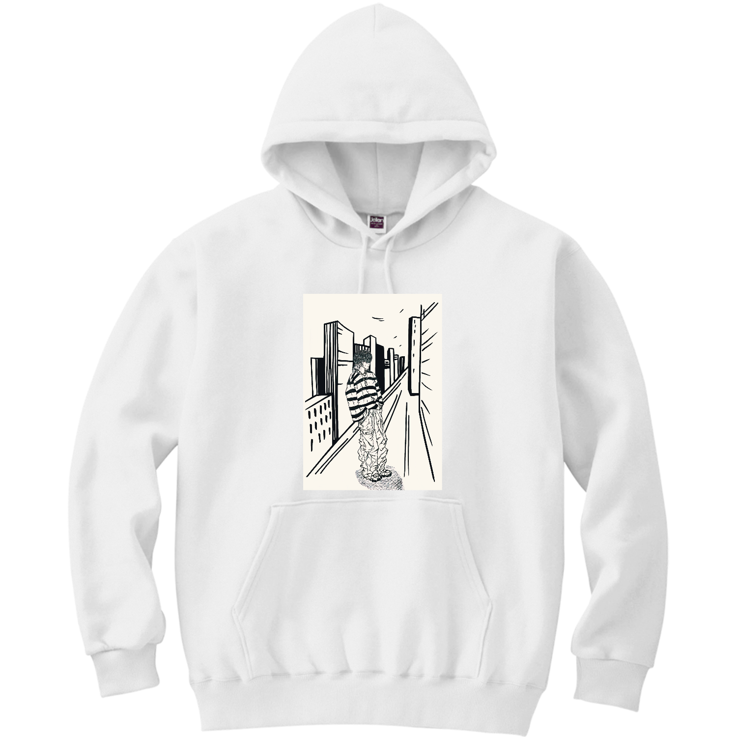 ボーっと… 軽量プルパーカー (長袖プリント)