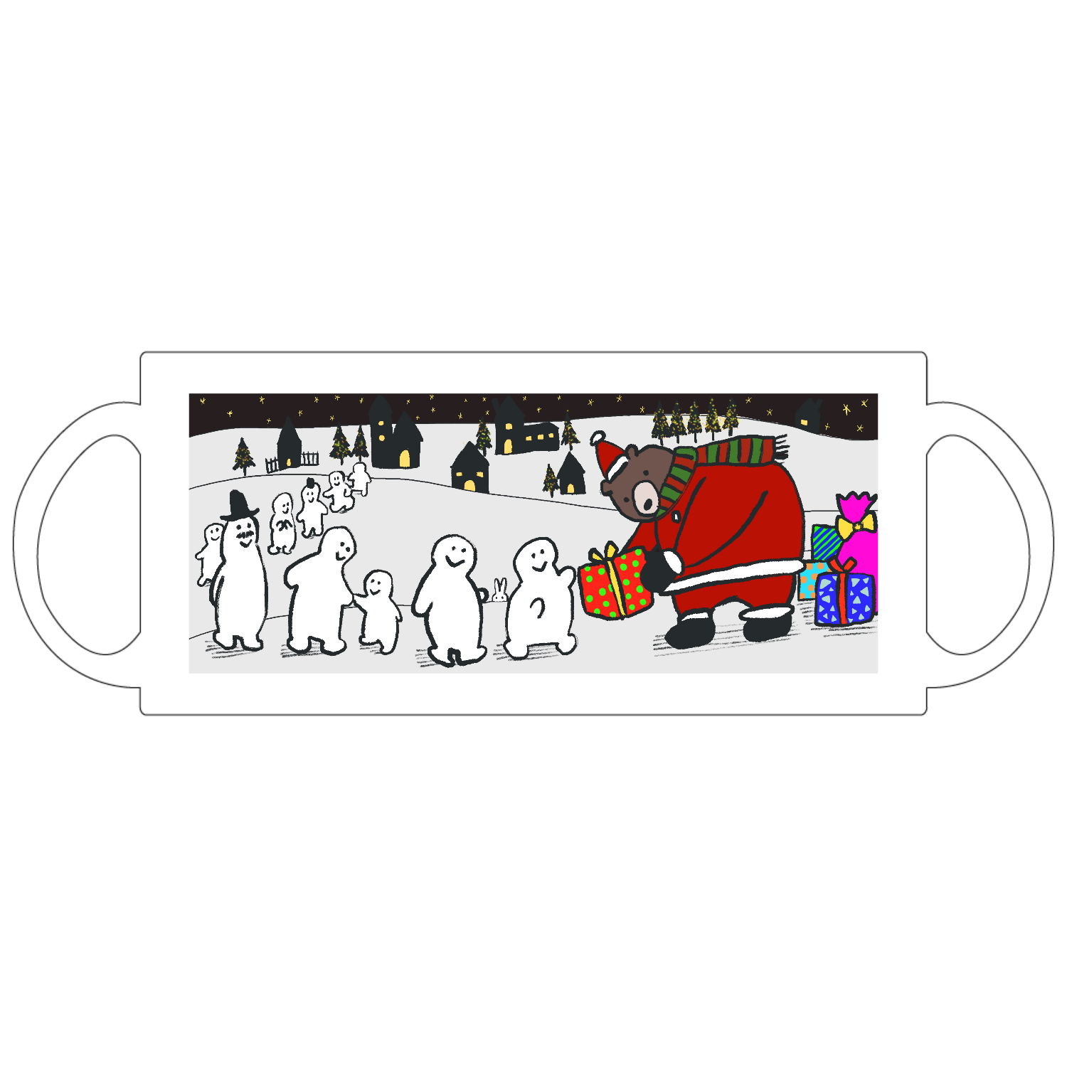 クマのサンタさん 定番マグカップ