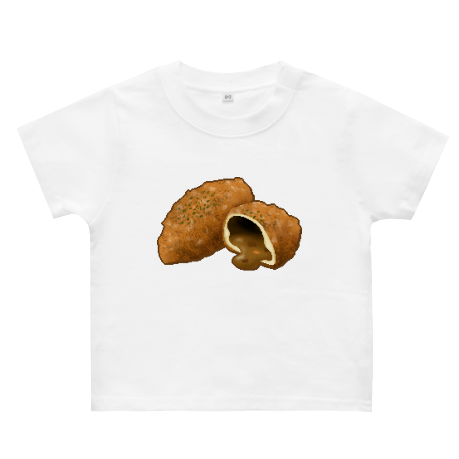 ♪あんぱん・食パン・カレーパン～の、カレーパン☆彡 ヘビーウェイトベビーＴシャツ