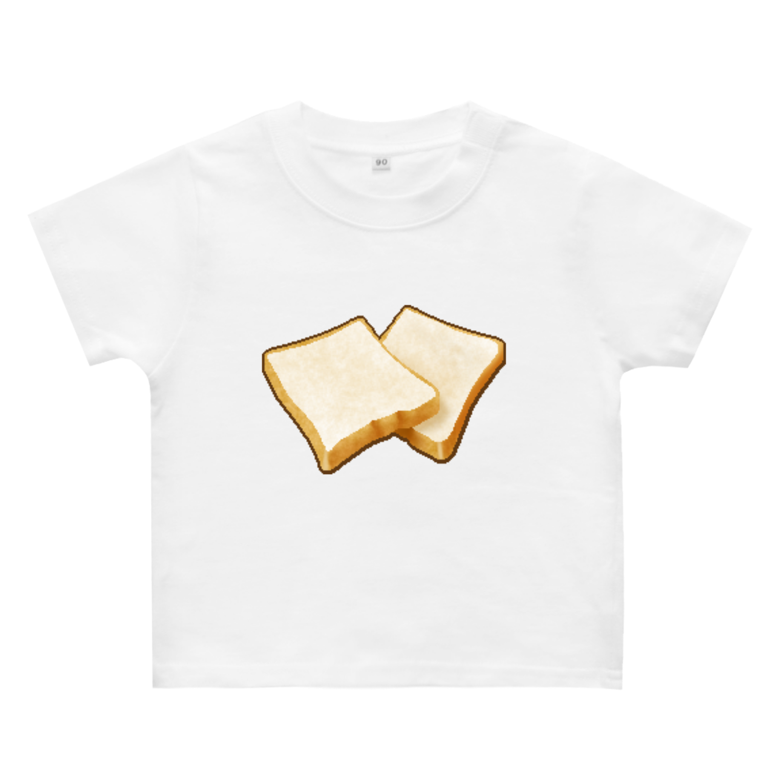 ♪あんぱん・食パン・カレーパン～の、食パン☆彡 ヘビーウェイトベビーＴシャツ