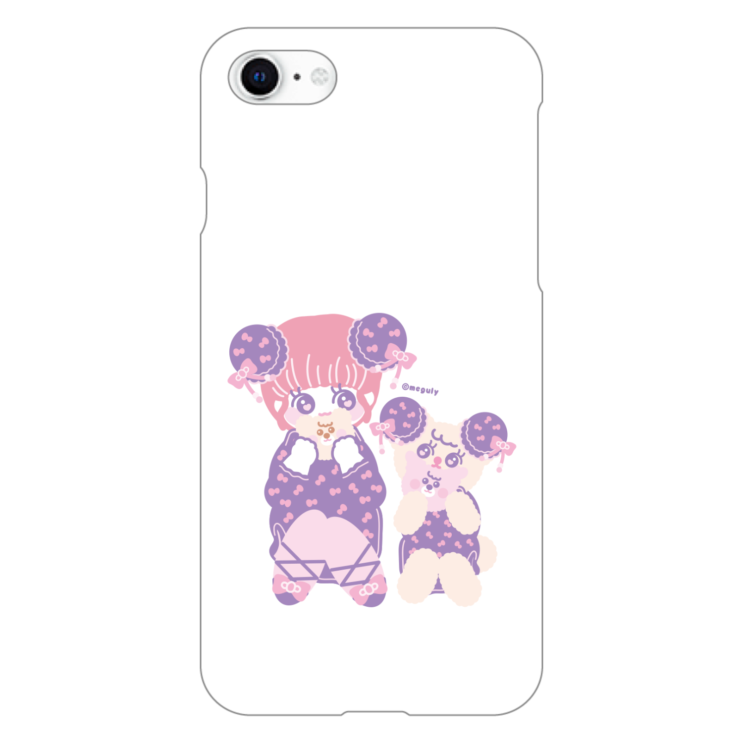 熊熊中華 iPhoneSE2/SE3 (第2世代・第3世代) (透明）