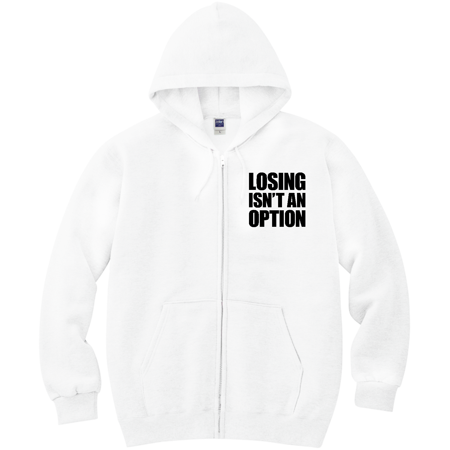 LOSING ISN'T AN OPTION 軽量ジップアップパーカー