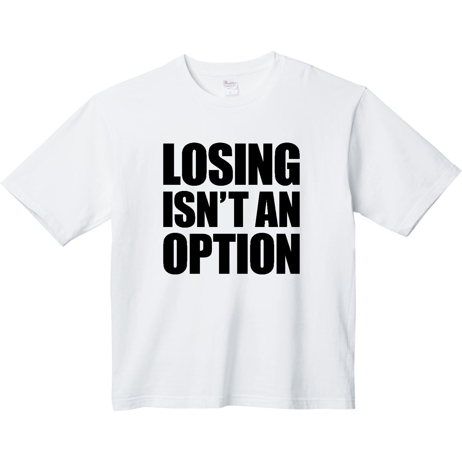 LOSING ISN'T AN OPTION ヘビーウェイト ビッグシルエットTシャツ