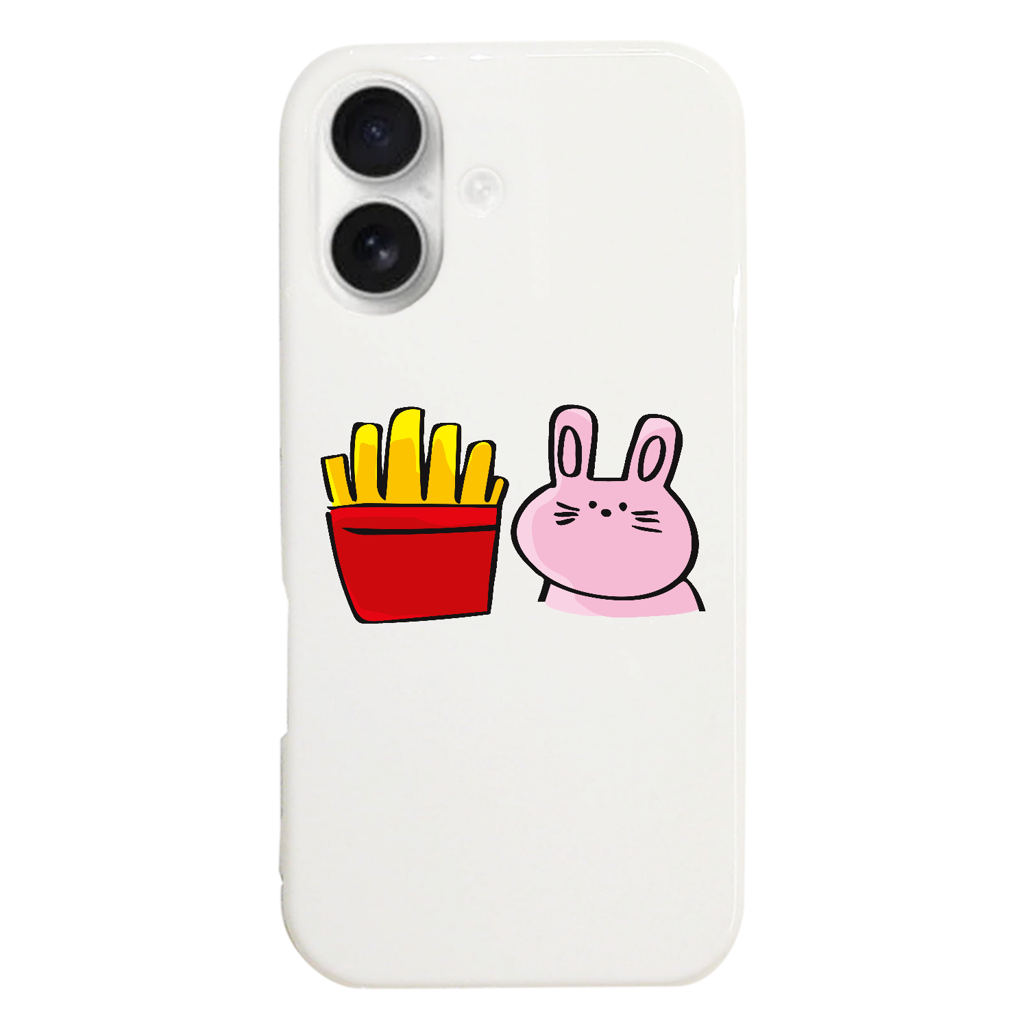 グラフィックシリーズ「うさぎ＆ポテト」 iPhone17 (ハードケース)