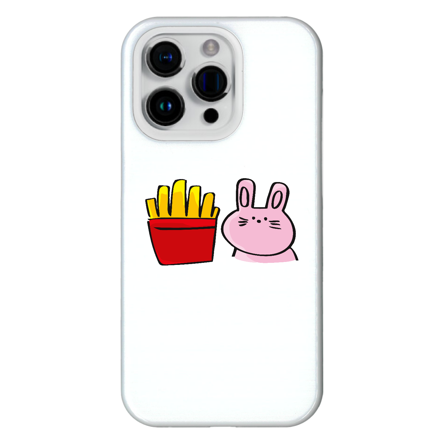 グラフィックシリーズ「うさぎ＆ポテト」 iPhone15 Pro (ハードケース)