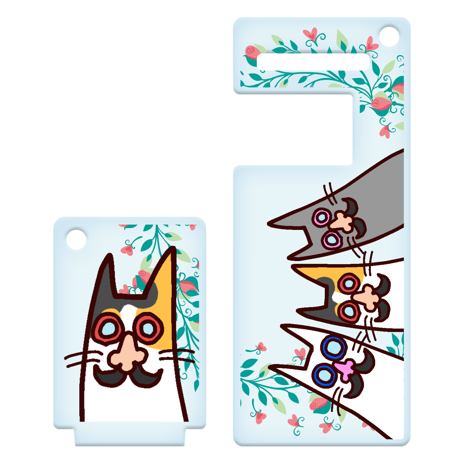 ひげ眼鏡　アクリルスマホスタンドキーホルダー アクリルスマホスタンドキーホルダー