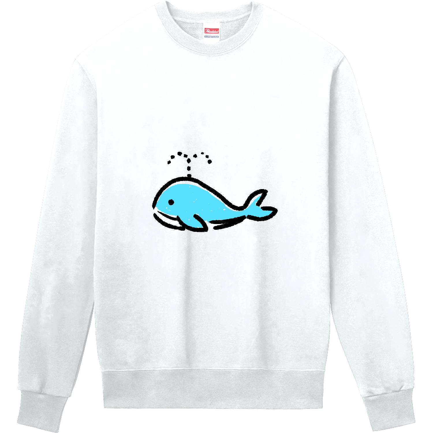 可愛いくじらちゃん 定番スウェット
