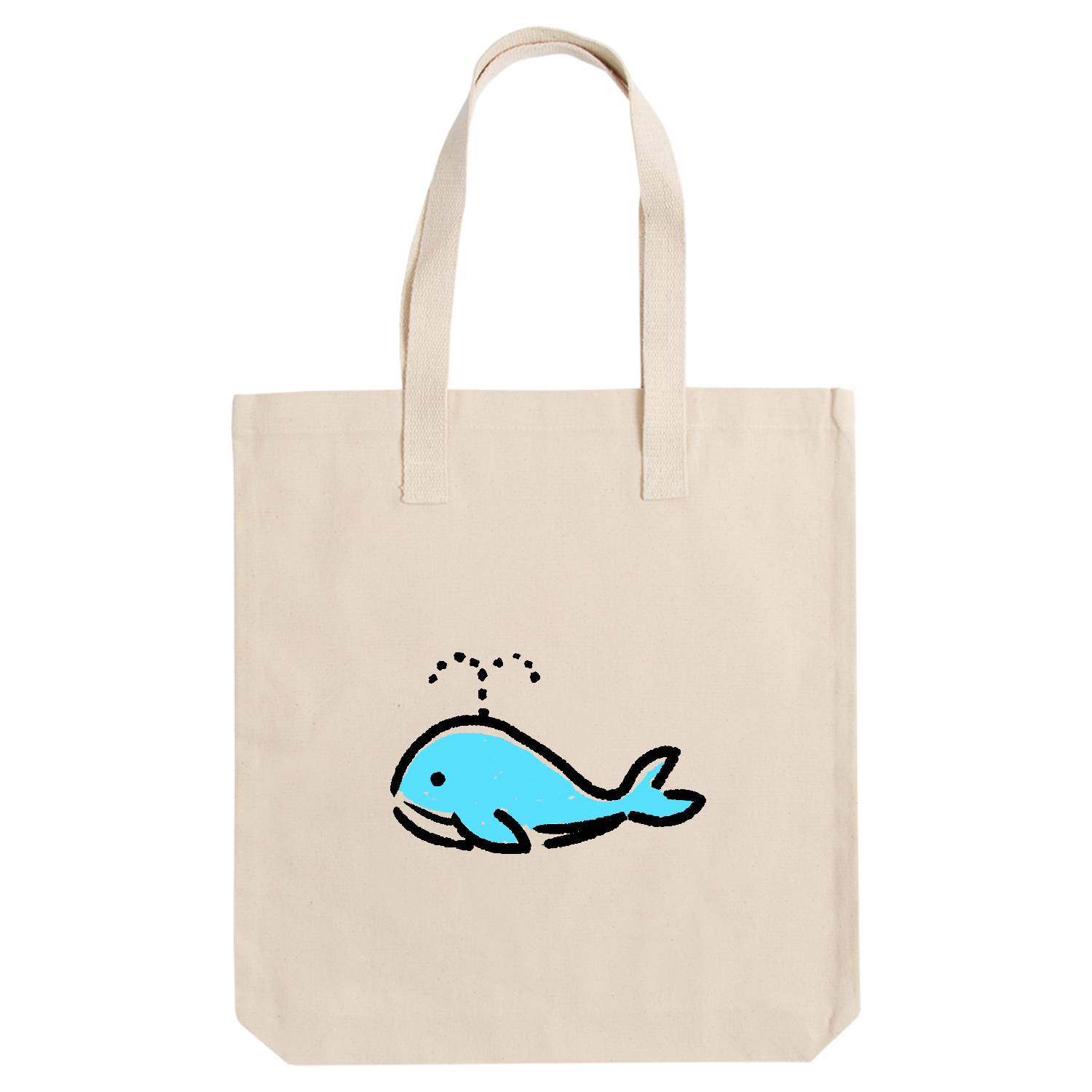 可愛いくじらちゃん アーバントート【白プリントあり】