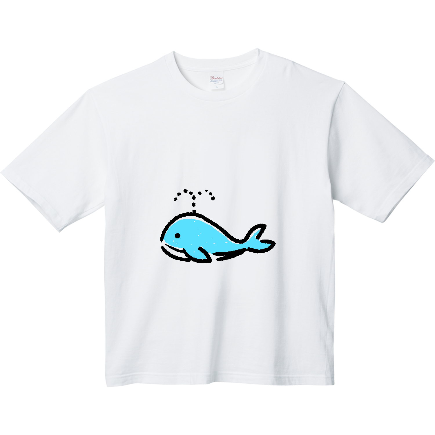 可愛いくじらちゃん ヘビーウェイト ビッグシルエットTシャツ