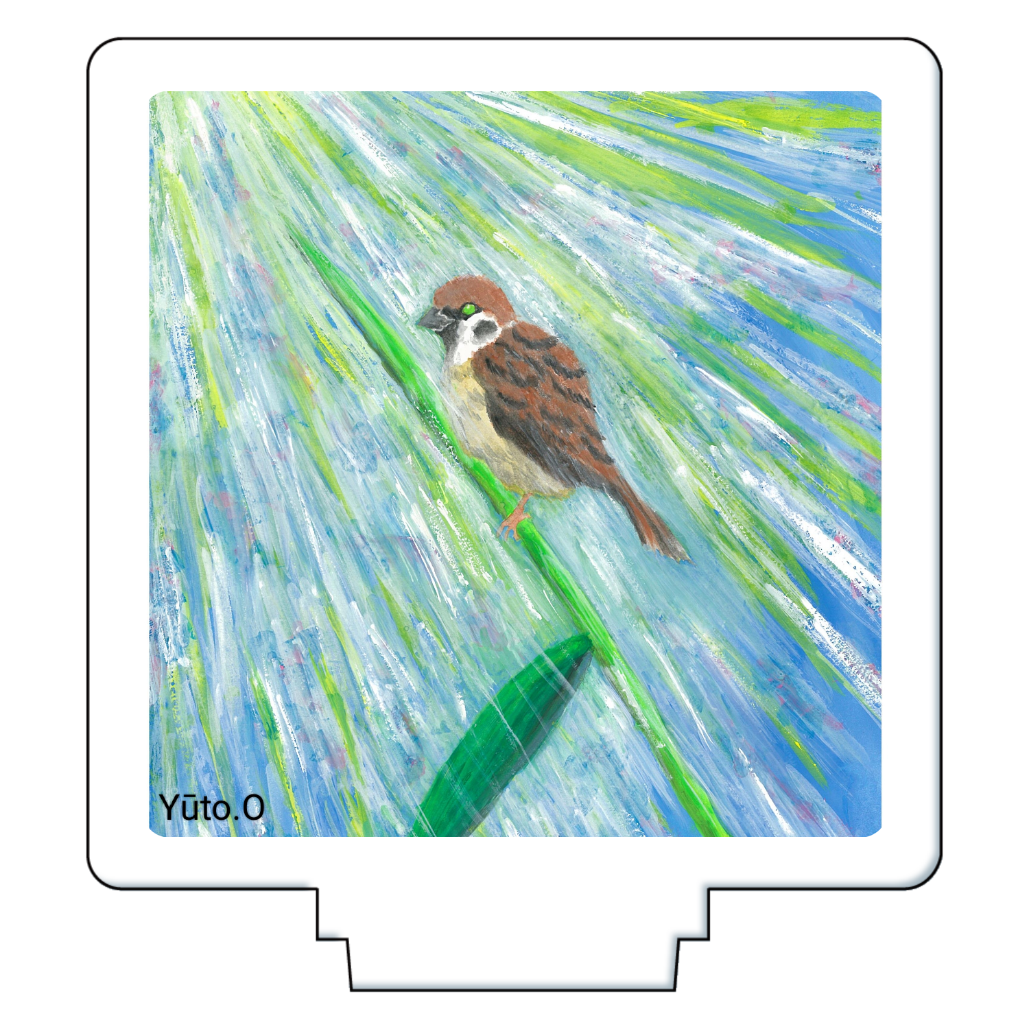 『朝の光』アクリルスタンド アクリルフィギュア正方形(50×50mm)