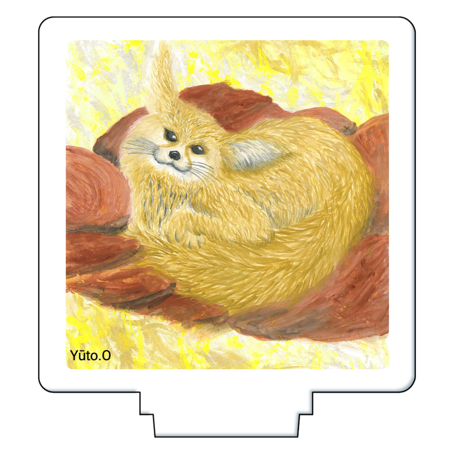 『ハピネス』アクリルスタンド アクリルフィギュア正方形(50×50mm)