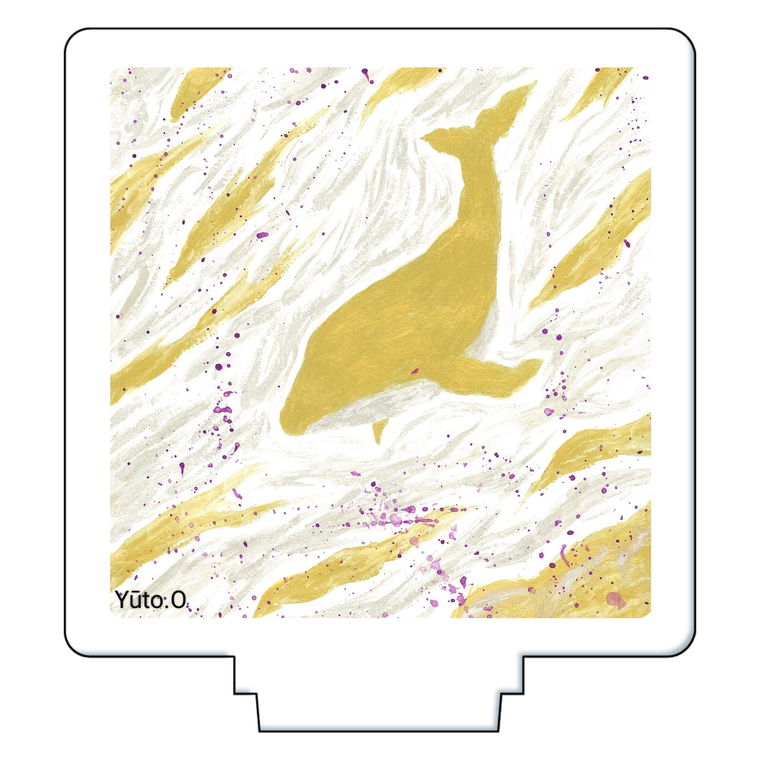 『金色クジラの夢』アクリルスタンド アクリルフィギュア正方形(50×50mm)