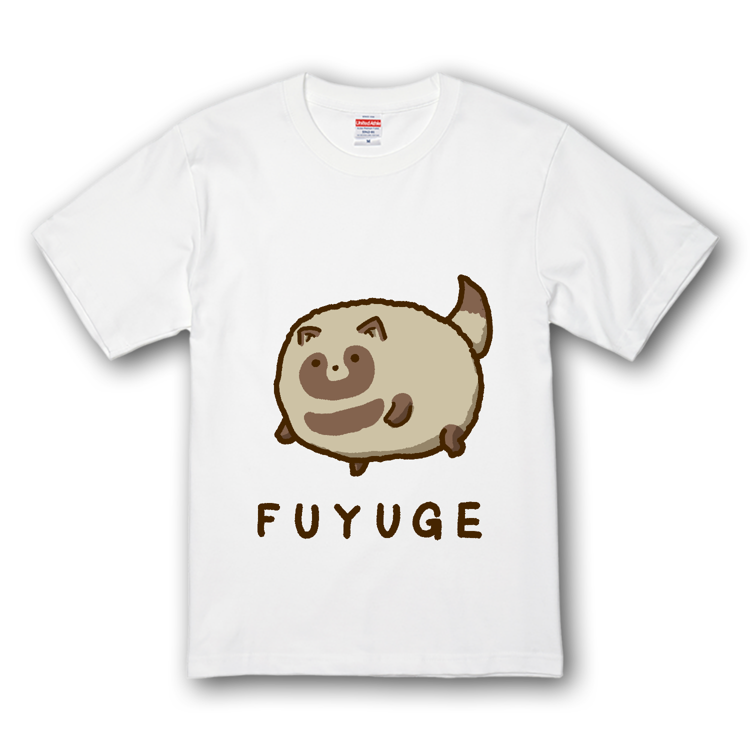 冬毛のたぬき Tシャツ｜殻岸 - オリラボマーケット