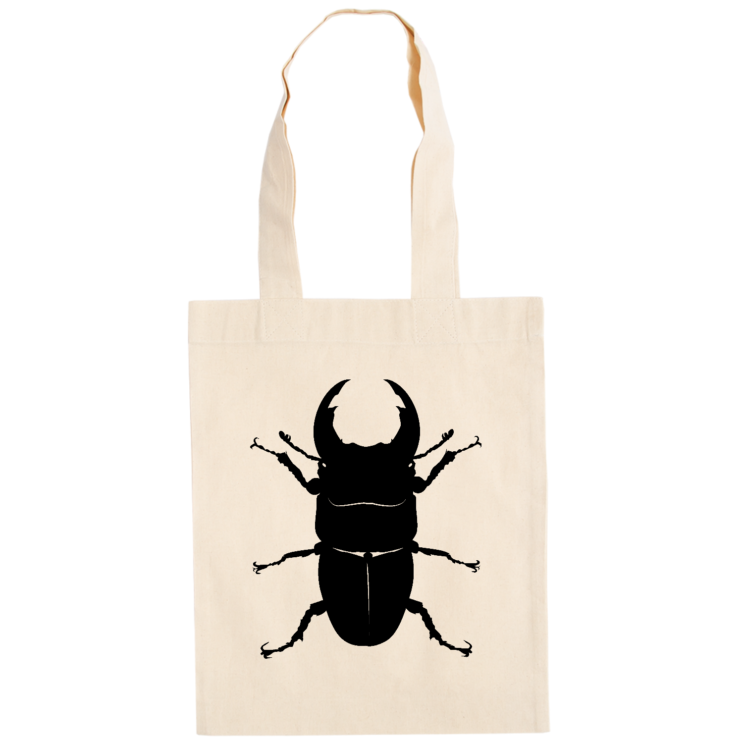 オオクワガタのシンプルシルエット！昆虫好きに！ ドイツテューテ【白プリントあり】