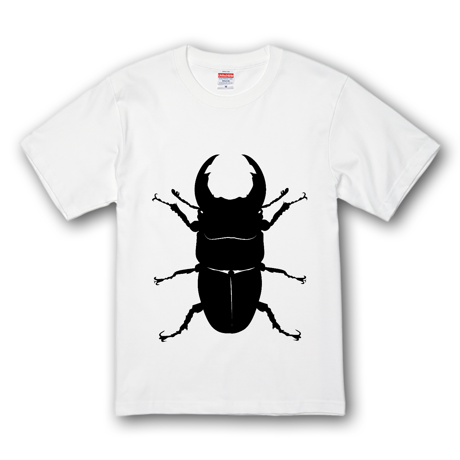 オオクワガタのシンプルシルエット！昆虫好きに！ プレミアムTシャツ