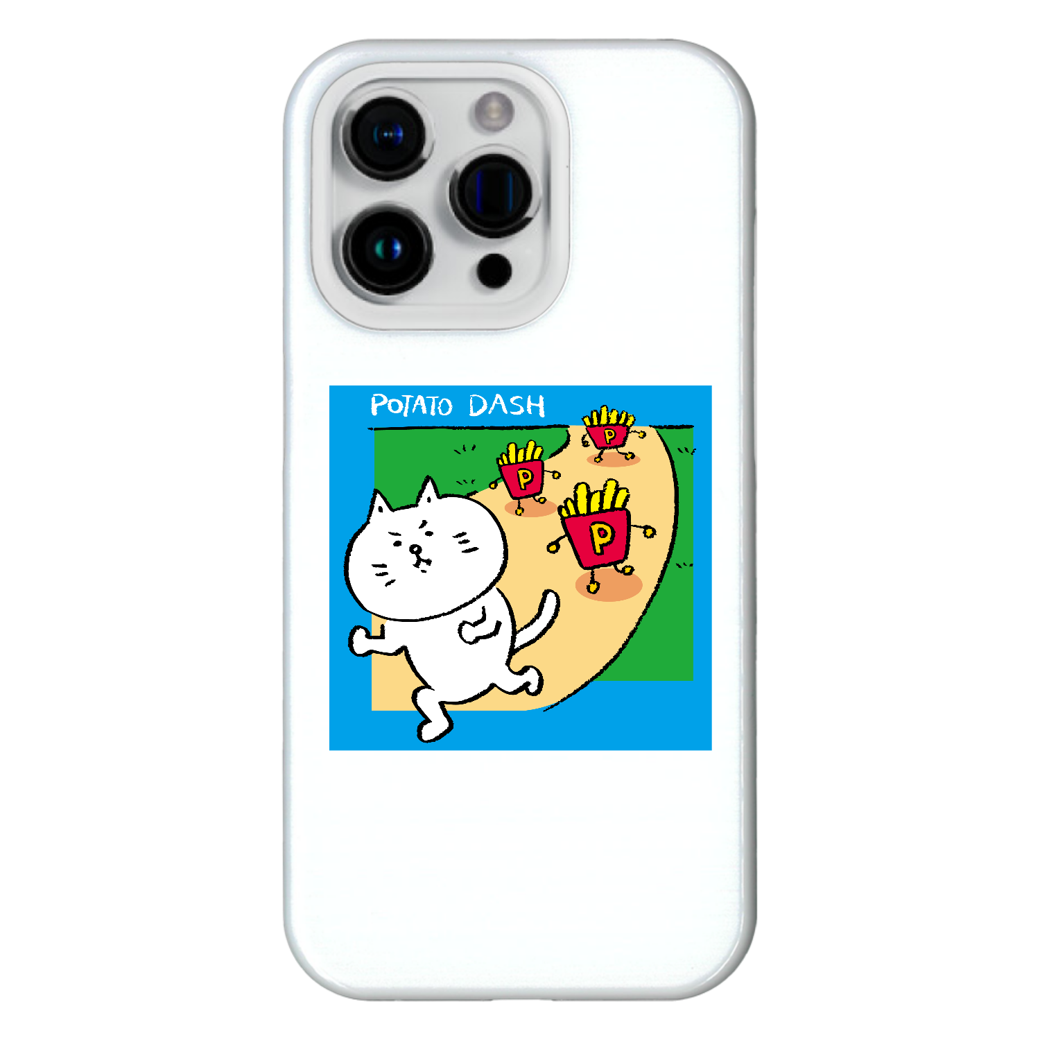 グラフィックシリーズ「ちろすけとポテトダッシュ」 iPhone15 Pro (ハードケース)