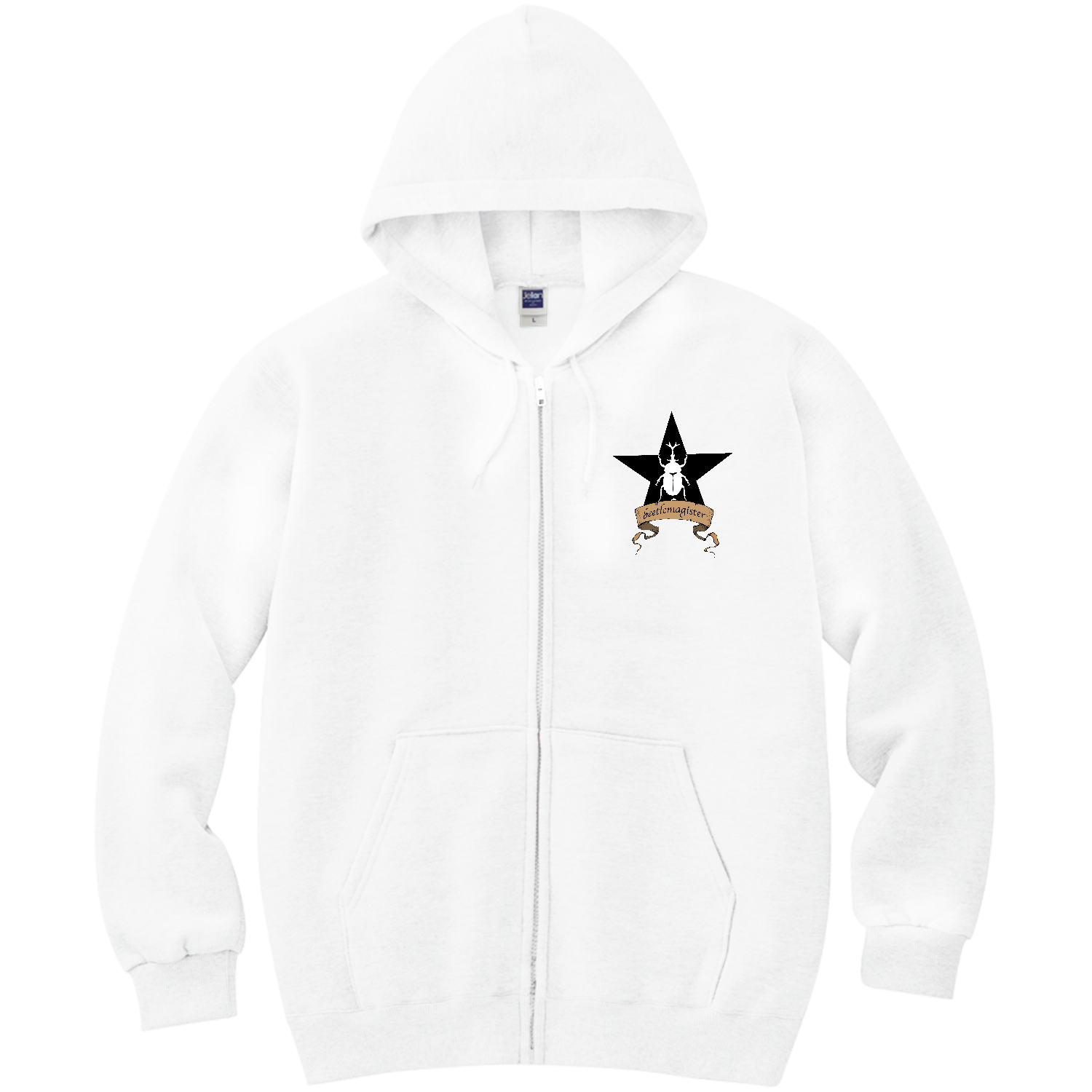 カブトムシマスターの称号　ーおしゃれなカブトムシグッズ 軽量ジップアップパーカー