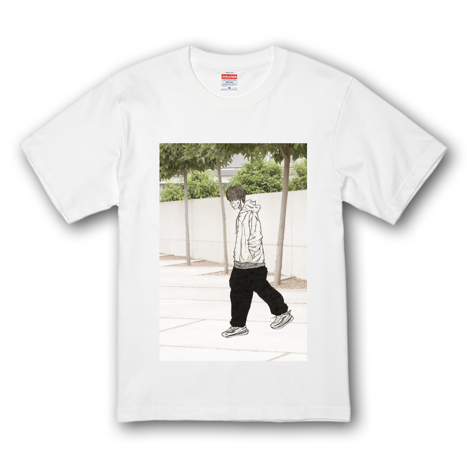 イラスト、お出かけ、散歩、ナチュラル プレミアムTシャツ