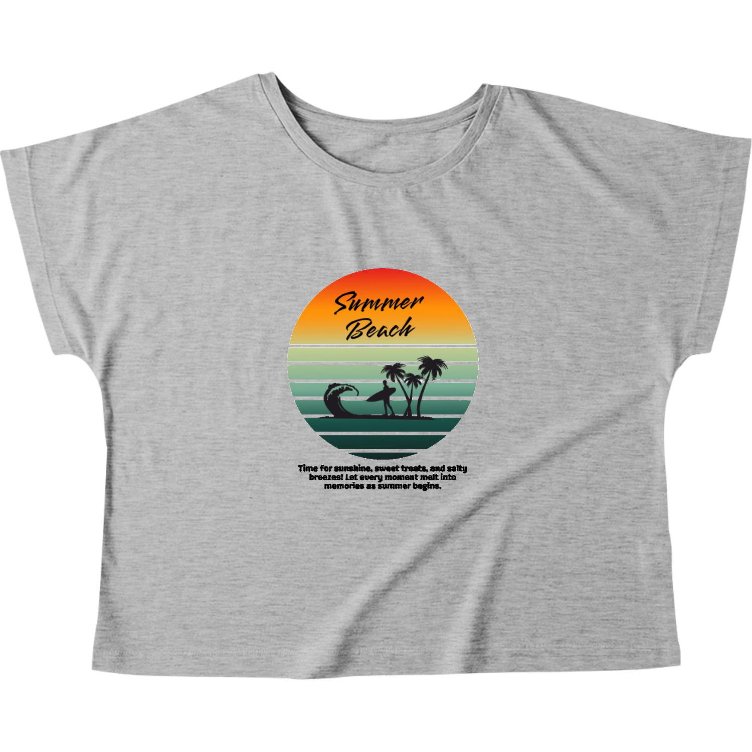 summer beach☆surfing ウィメンズ ドルマン Tシャツ