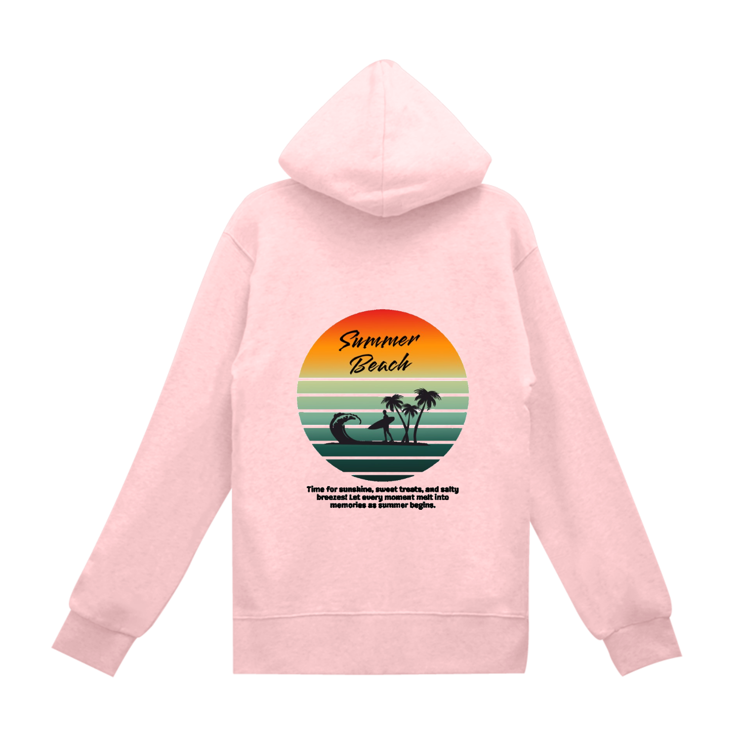summer beach☆surfingスタンダードWフードプルパーカー2