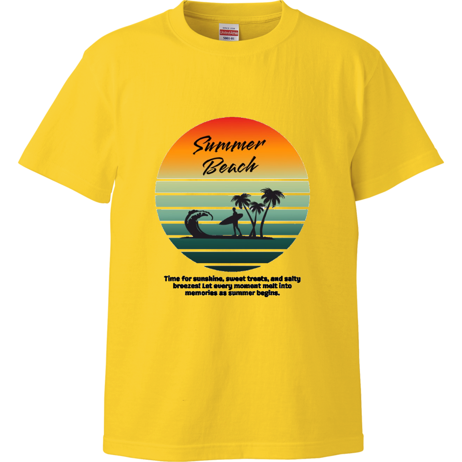 summer beach☆surfing ハイクオリティーキッズTシャツ