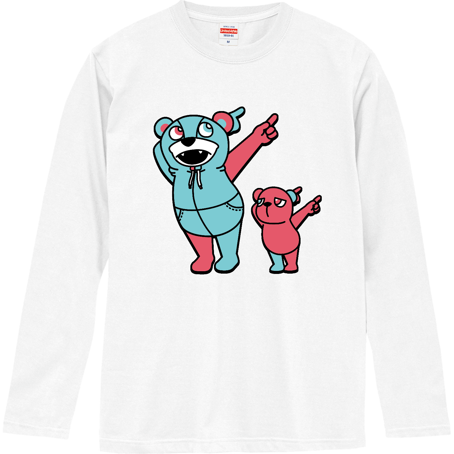 NANAMEUEクマ ロングスリーブTシャツ