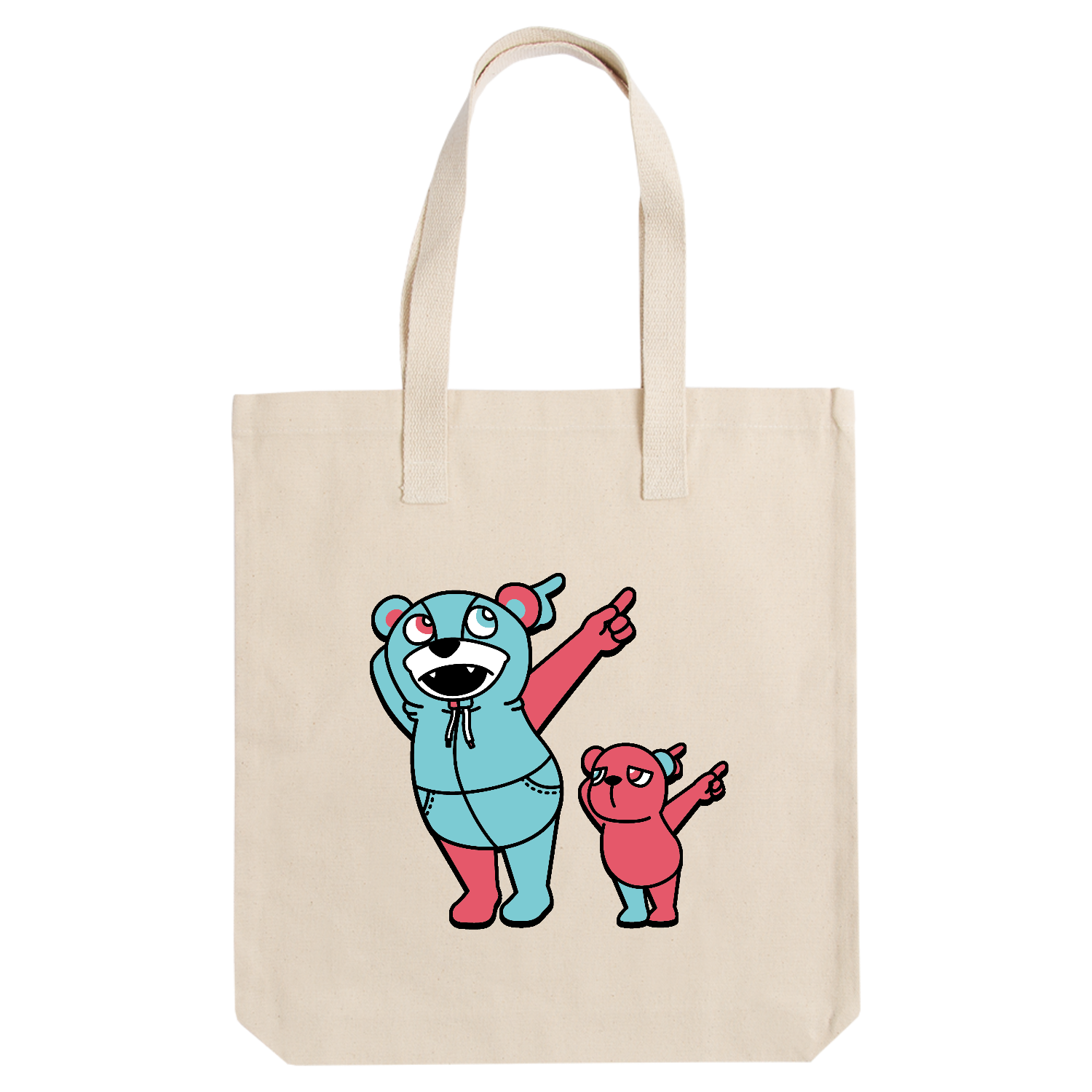 NANAMEUEクマ アーバントート【白プリントあり】