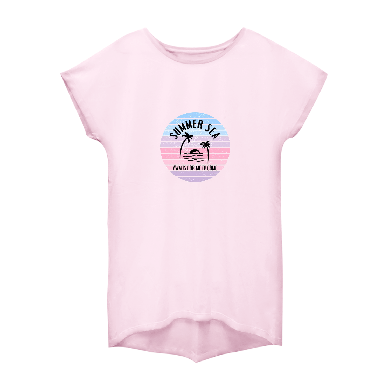 summer sea☆ピンク ウィメンズ ドルマン ワンピース