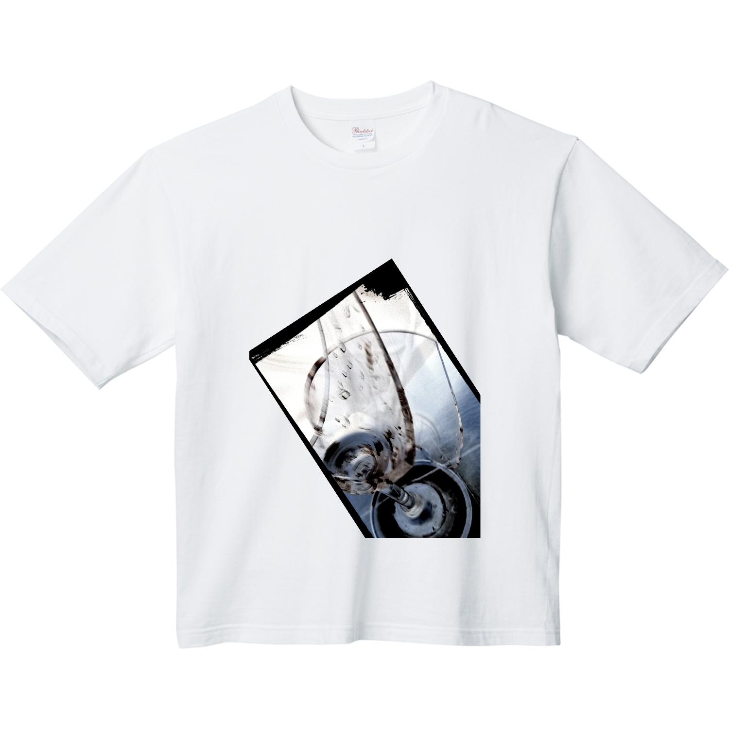 割れたグラス ヘビーウェイト ビッグシルエットTシャツ