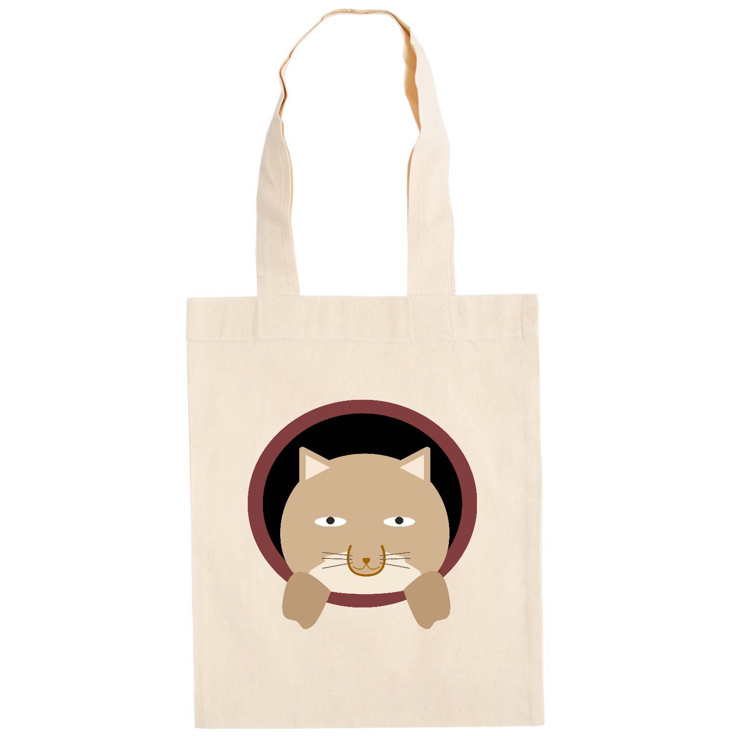 こちらを見る可愛いチベットスナギツネのイラストグッズ ドイツテューテ【白プリントあり】