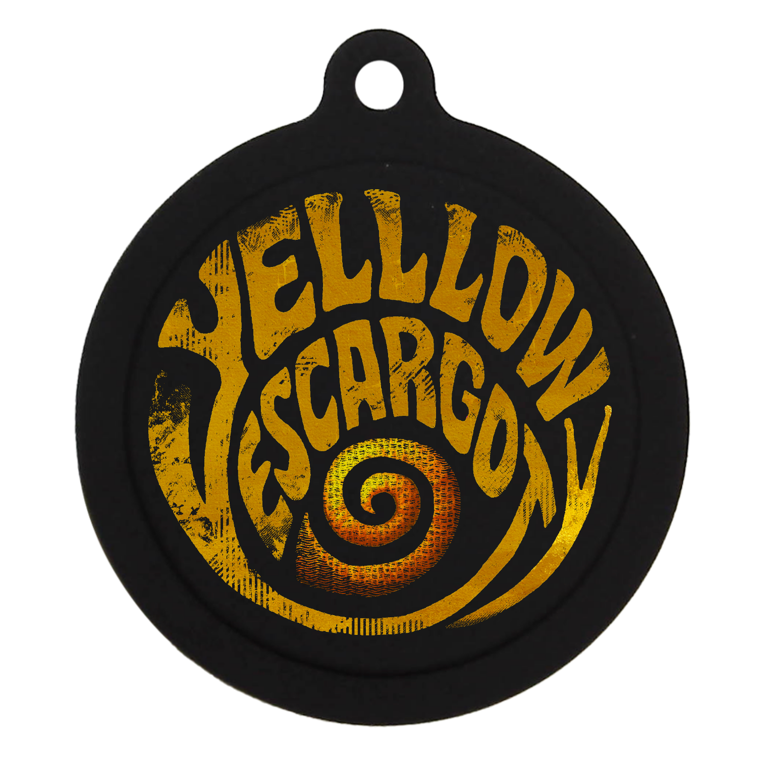 YELL LOW ESCARGOT　ラバーキーホルダー ラバーキーホルダー（ラウンド型）