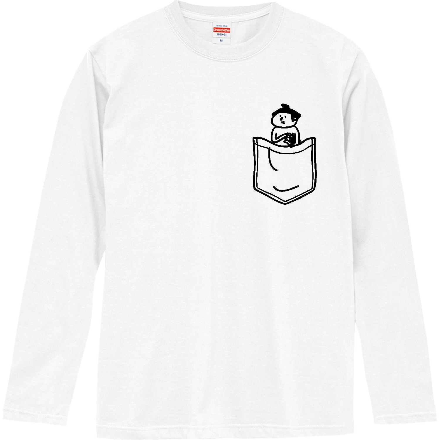 大相撲　ポケットに力士 ロングスリーブTシャツ