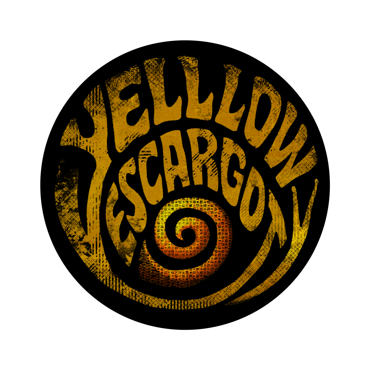 YELL LOW ESCARGOT　ロゴ缶バッチ オリジナル缶バッジ(44mm)