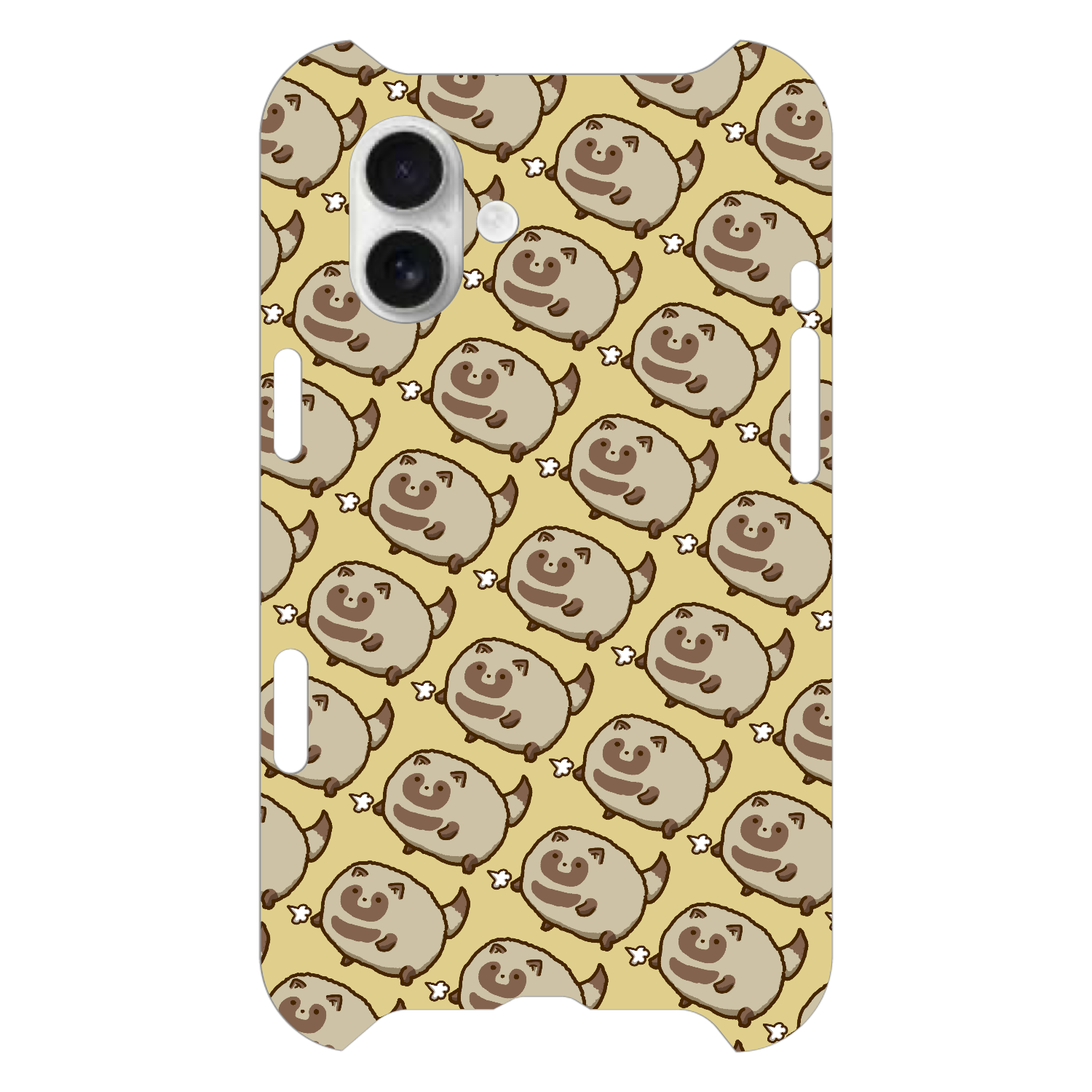 ふゆげのたぬきがいっぱい iPhone16 Plus