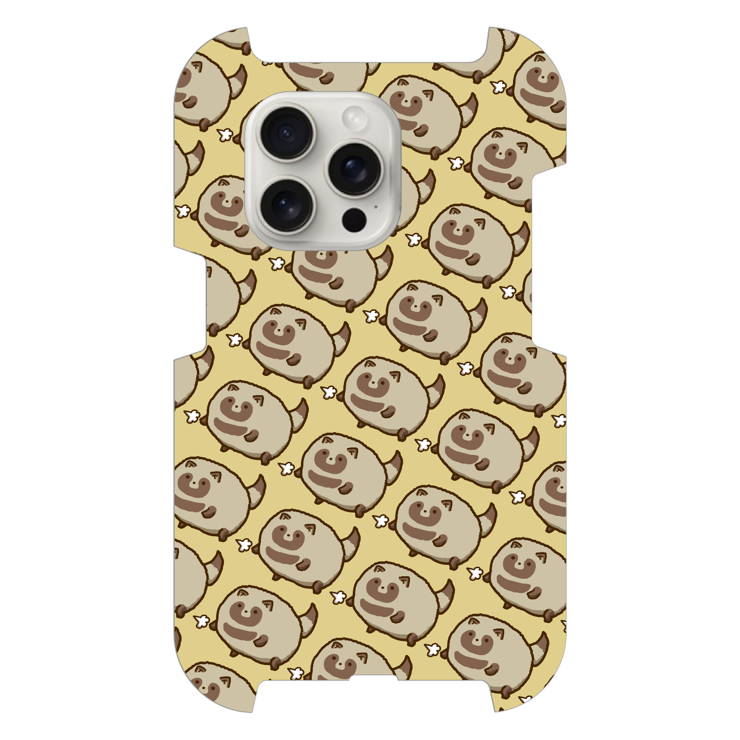 ふゆげのたぬきがいっぱい iPhone15 Pro