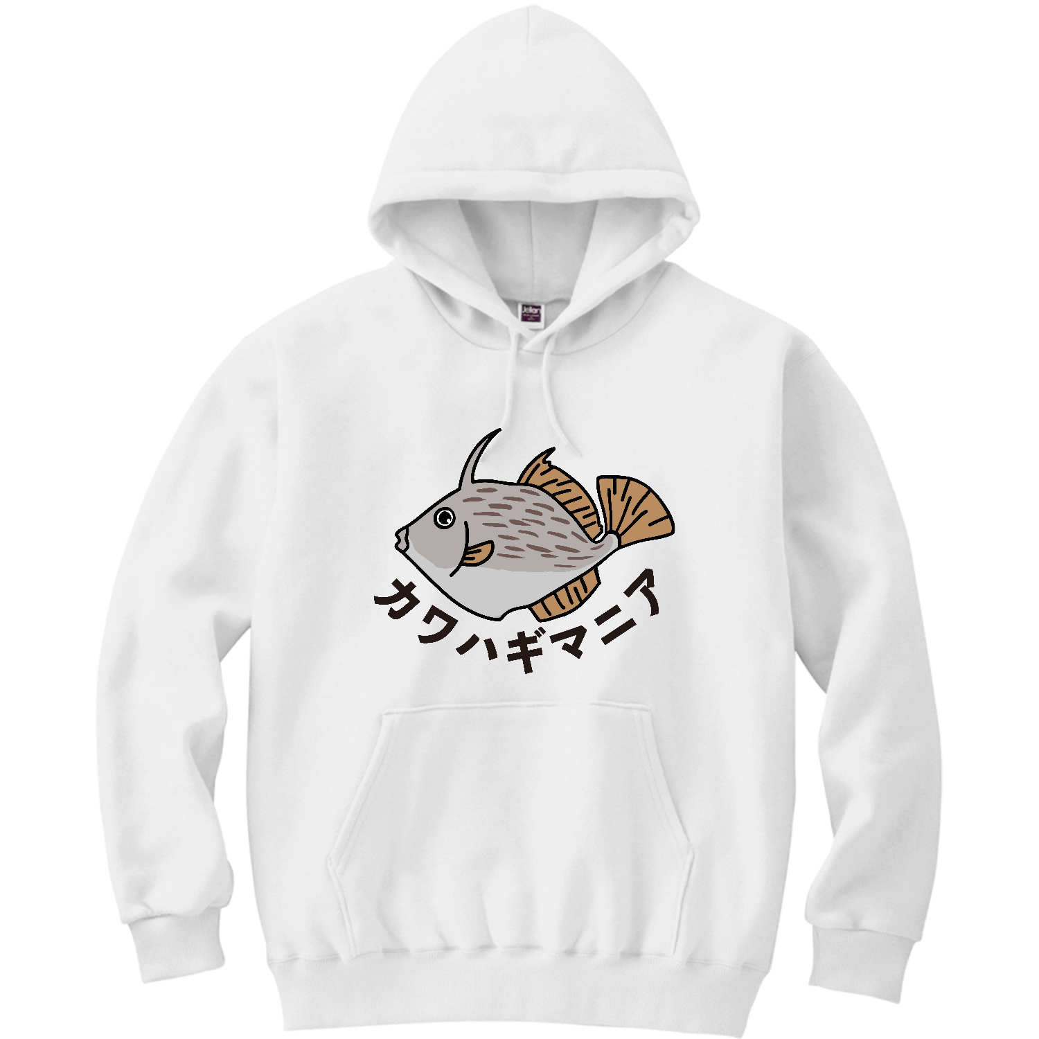 ザ・カワハギマニア 軽量プルパーカー (長袖プリント)