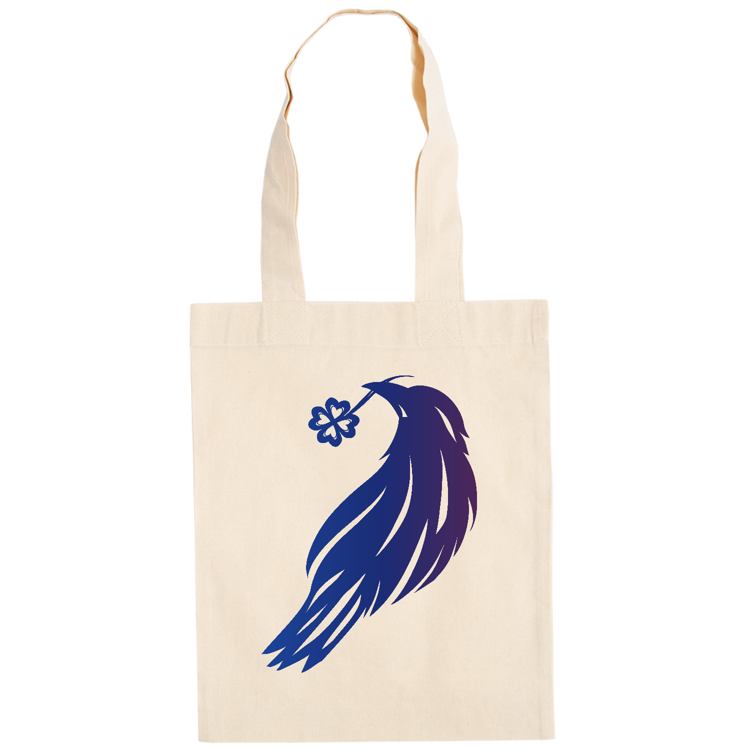 クローバー鴉のシルエット ドイツテューテ【白プリントあり】