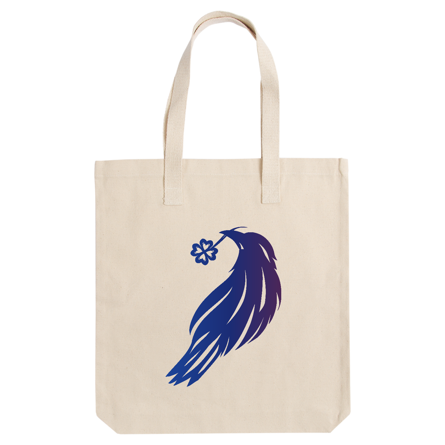 クローバー鴉のシルエット アーバントート【白プリントあり】