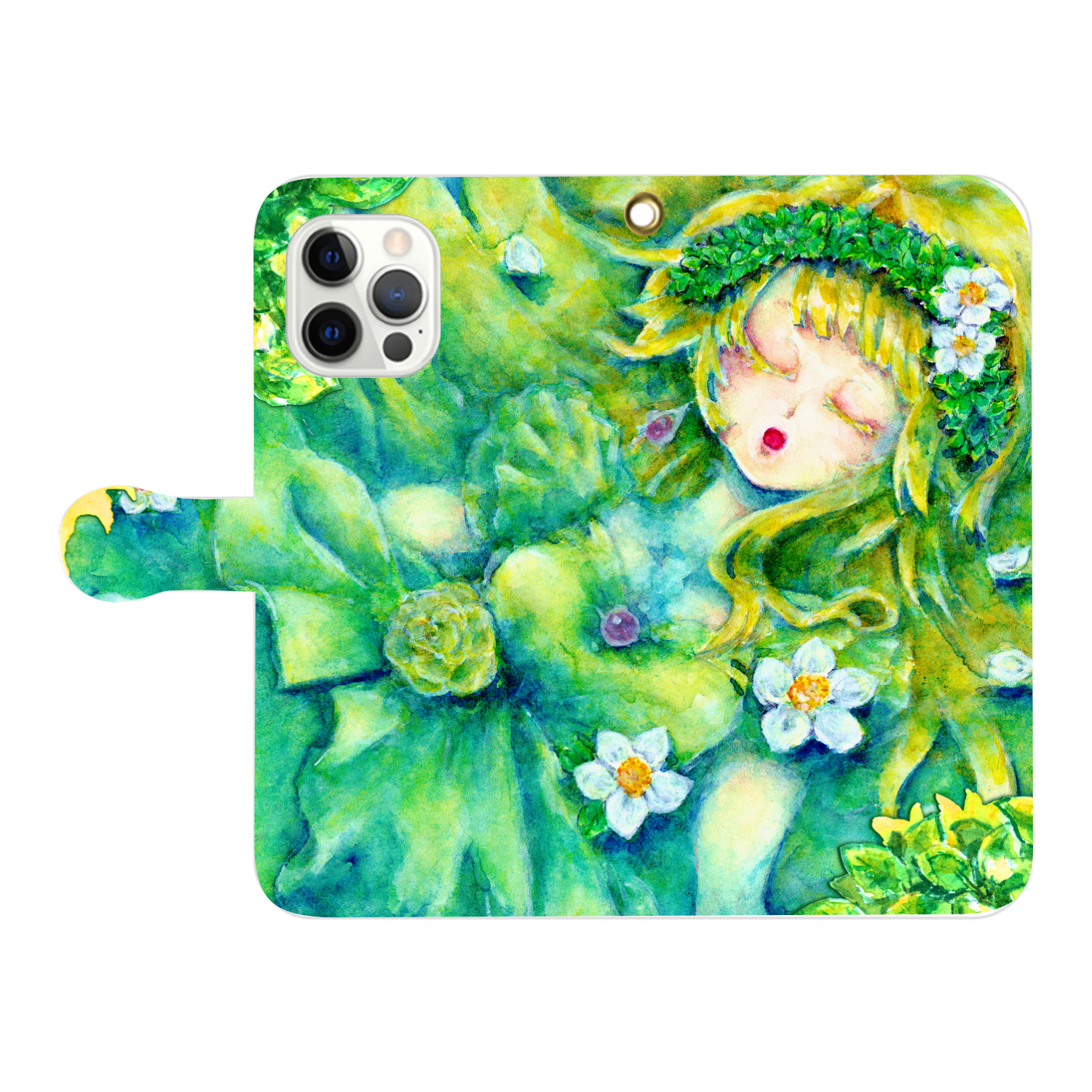 窓の外 iPhone12pro max 手帳型スマホケース