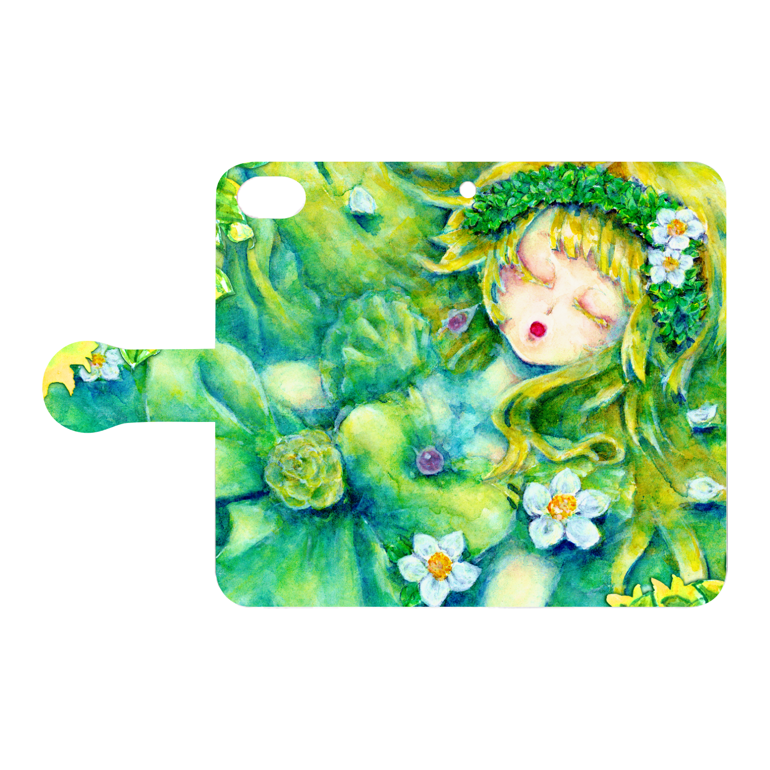 窓の外 iPhone8 手帳型スマホケース