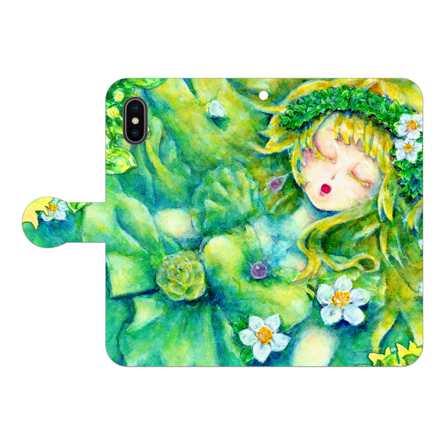 窓の外 iPhoneX/Xs 手帳型スマホケース