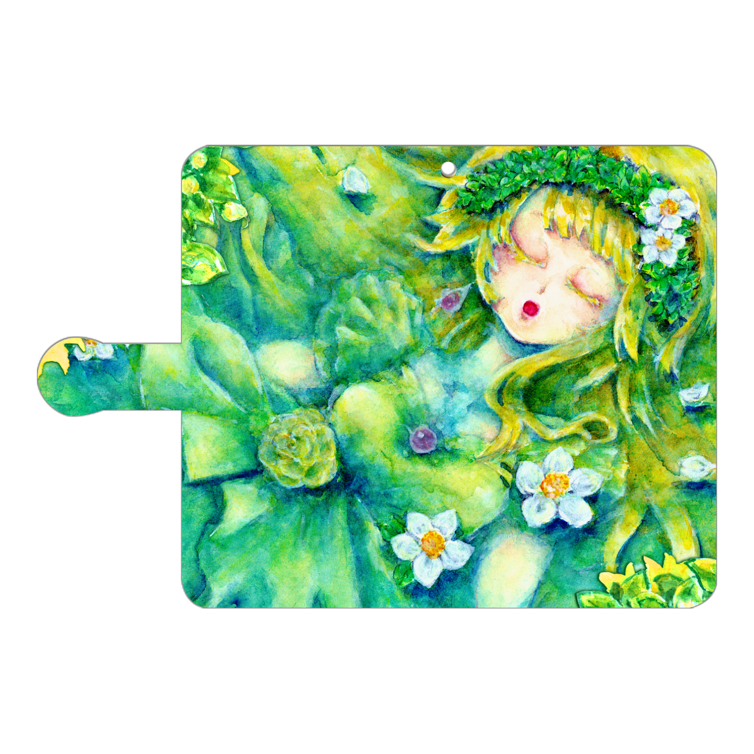 窓の外 手帳型ベルト付きアンドロイドM