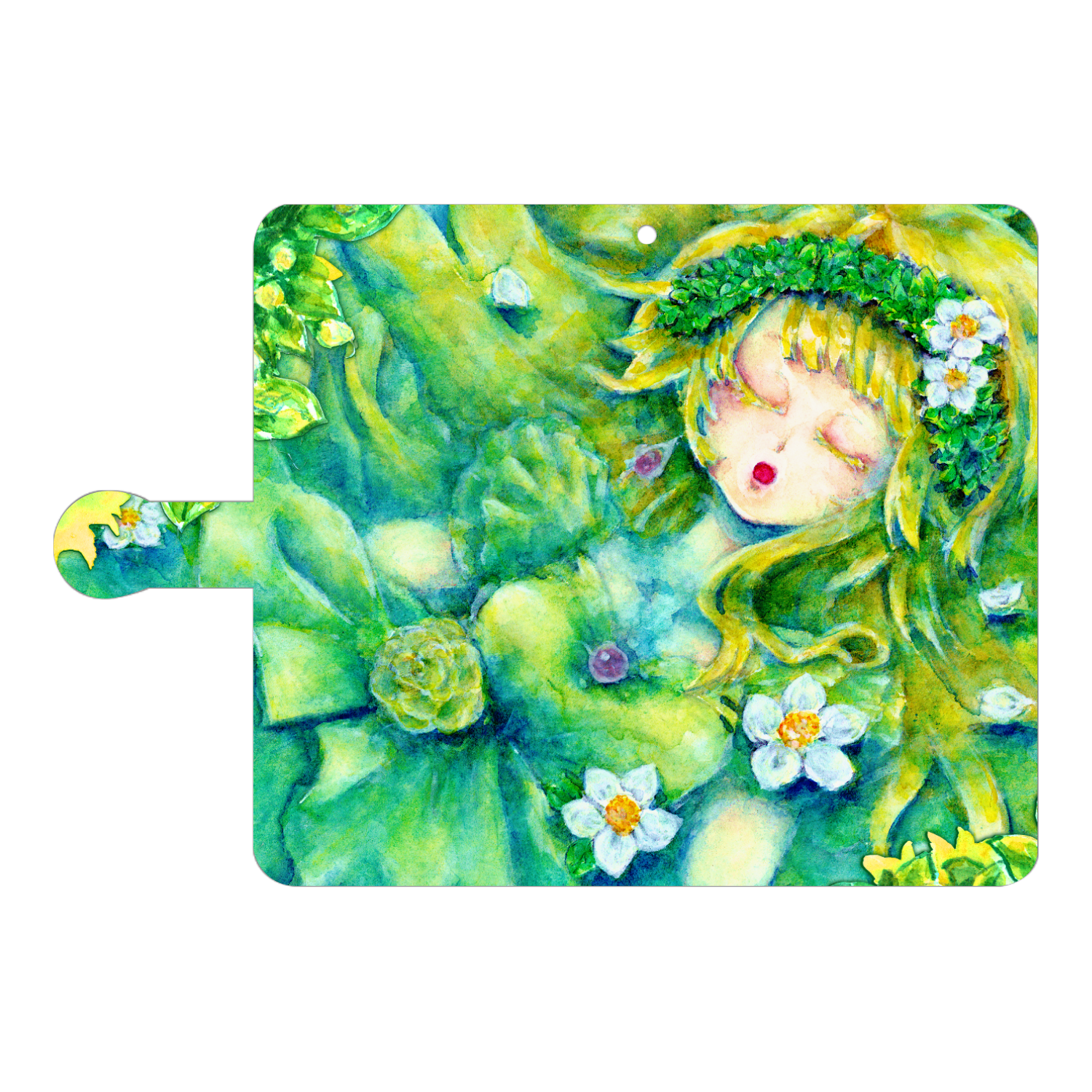 窓の外 手帳型ベルト付きアンドロイドL